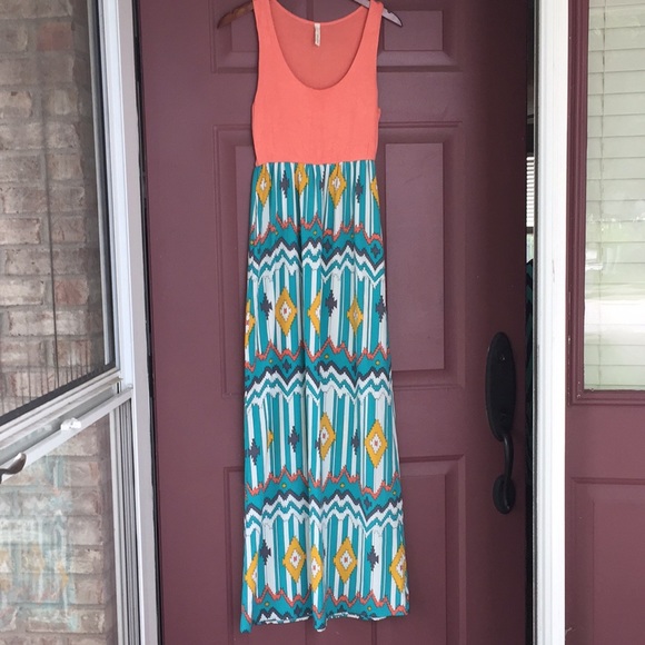 Tyche Dresses & Skirts - Coral Maxi Tyche Dresses & Skirts - Coral Maxi